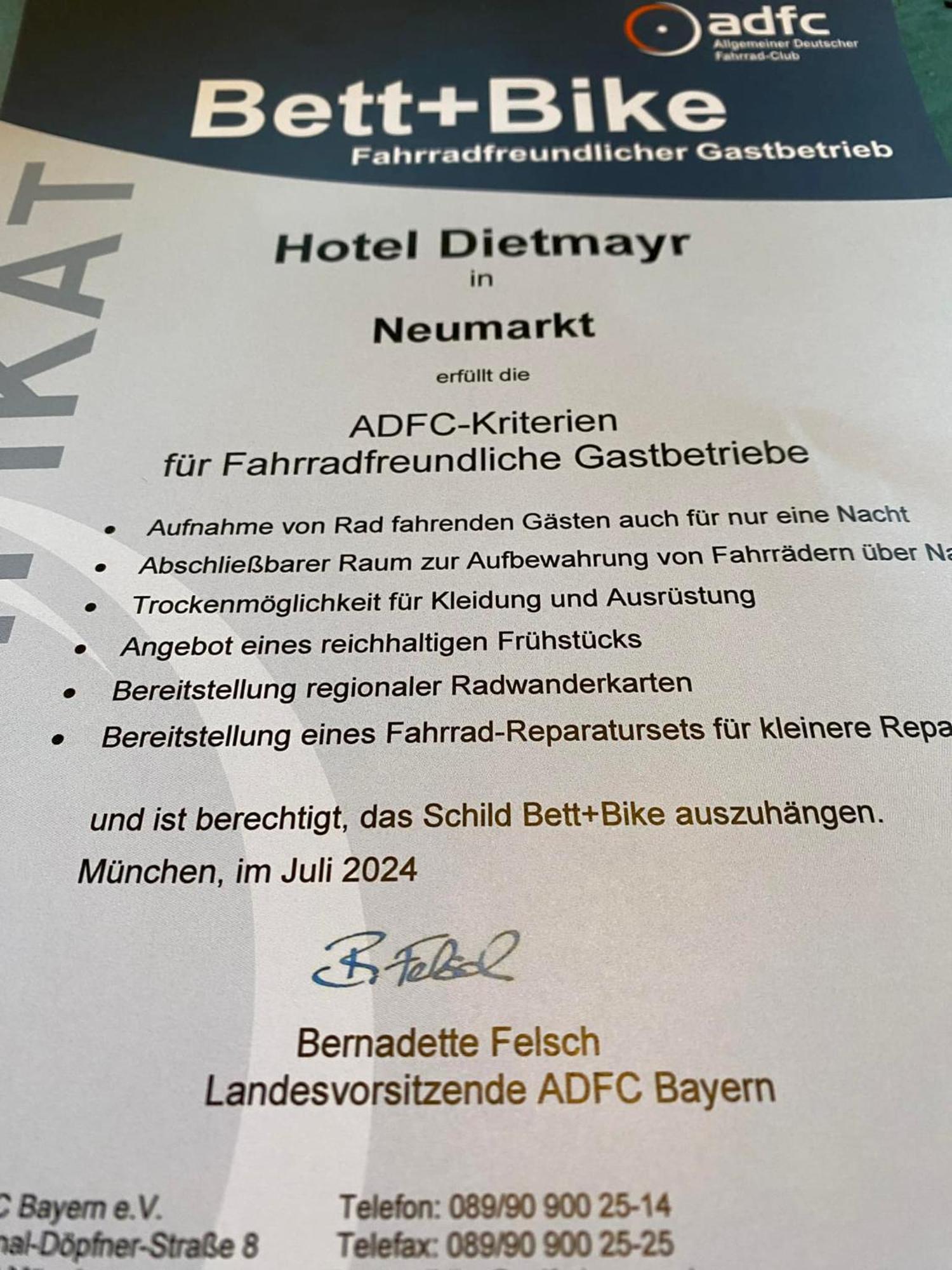 Hotelgasthof Dietmayr * Neumarkt in der Oberpfalz